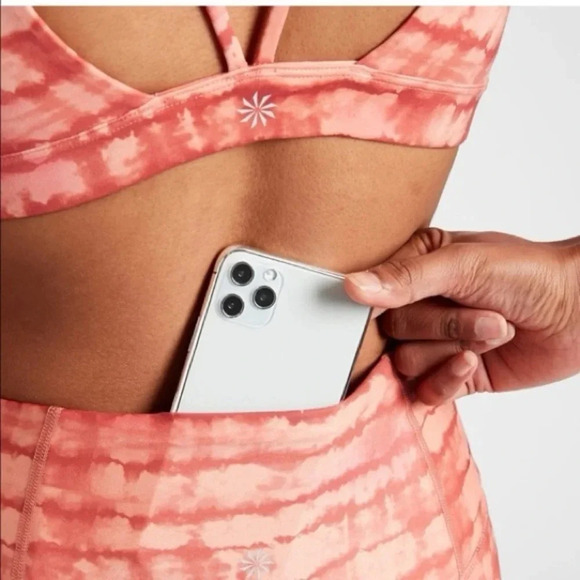 Athleta Elation Printed Capri in dyed orange size M - Picture 4 of 14